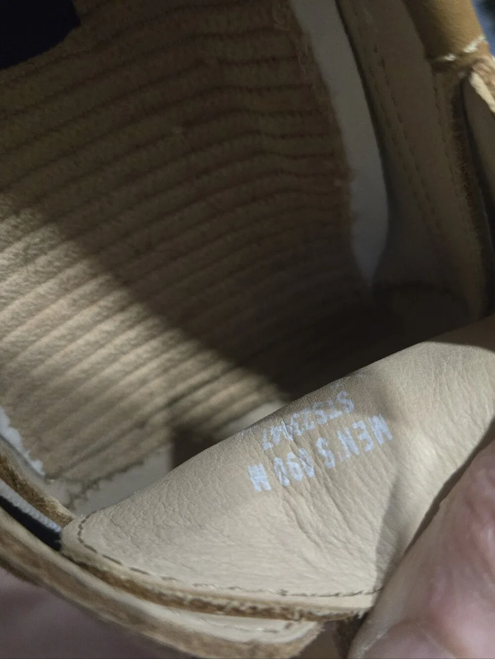 Sperry Men’s Chestnut Leather 2-Eye Boat Shoes X Vibram Size 9 Euc